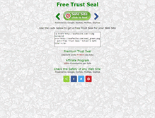 Tablet Screenshot of freetrustseal.com